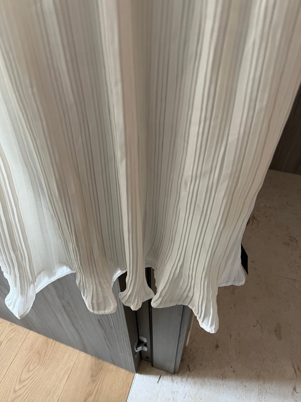 NWT LULU'S Amalfi Coast pleated flutter mini dress white S - Picture 8 of 10